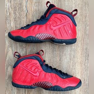 Nike Little Posite Pro GS 'USA' Sneaker Shoes Boy's Red/Blue CZ2520-600 SZ 7Y